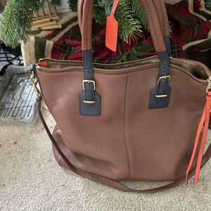 Authentic Coach Tan Leather Bag